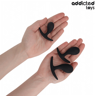 Set di 3 Plug Anali Silicone Medico per Esplorazione Sicura